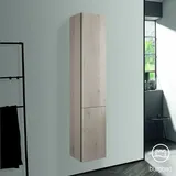 Burgbad Badu Hochschrank 35 cm 2 Türen Weiß