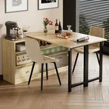 Esstisch Klapptisch Ausziehbar Stauraum Schwarz Okmyhome