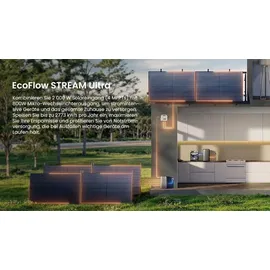 EcoFlow Balkonkraftwerk Bifazial 1800 W inkl. 2 x 3840 Wh EcoFlow Stream Ultra Speicher