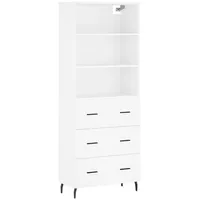 VidaXL Highboard Weiß 69,5x34x180 cm Holzwerkstoff