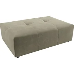 Polsterhocker 3C CANDY "Yoshy", grün (oliv), B:120cm H:41cm T:83cm, 100% Polyester, Hocker, Passend zur Serie Yoshy