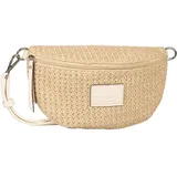 Tom Tailor Rosie Raffia Gürteltasche One Size Beige / Weiß