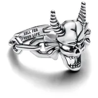 PANDORA Stranger Things Hellfire Club Ring aus Sterling Silber mit Zirkonia, Größe: 54, 193569C00-54