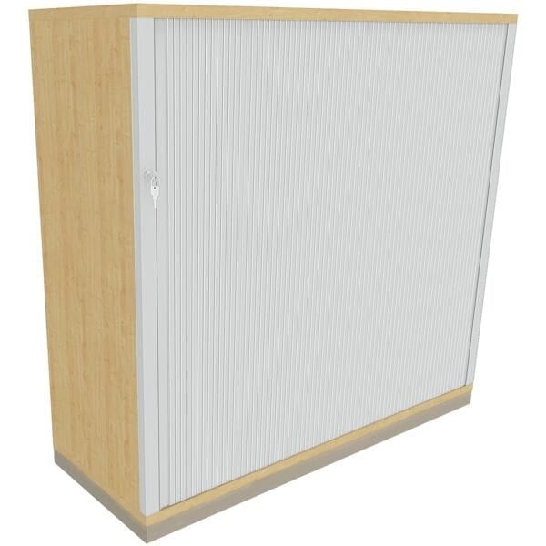 Querrollladenschrank »Fastline« 120 cm breit 3 OH königsahorn, fm Büromöbel, 120x113.3x44.2 cm