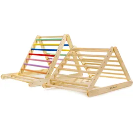 BabyGO Kletterdreieck Woodland Klettergerüst Natur