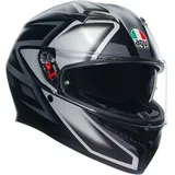 AGV K3 Compound Integralhelm - Matt Schwarz/Grau / XXL