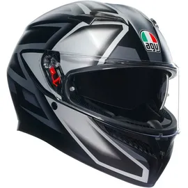 AGV K3 Compound Integralhelm - Matt Schwarz/Grau / XXL