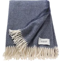 Schöner Wohnen Kollektion Wohndecke • blau ¦ Baumwollmischgewebe • Maße (cm): B: 140 H: 1