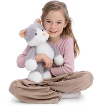NICI Kuscheltier Katze Felli 35 cm grau/weiß
