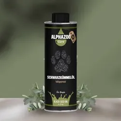 ALPHAZOO Premium Schwarzkümmelöl für Hunde 500 ml