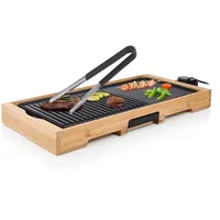 setpoint Großer elektrischer Tischgrill XL ohne RAUCH Grill-& Bratplatte mit Grillzange