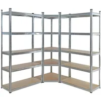Estexo Eckregal Metall 180x70x40 cm verzinkt
