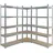 Estexo Eckregal Metall 180x70x40 cm verzinkt