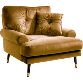 trends by hg Loungesessel TOKIO Mikrofaser 100 x 88 x 100 cm Gelb