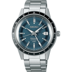 Seiko Presage Automatik GMT Style60s" SSK009J1" - blau,silber - 40,75mm