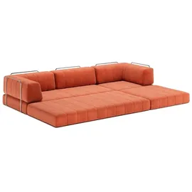 Innovation Living Schlafsofa Grand CozyPad Stoff Rust Orange