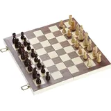 Philos 2509 - Schach-Backgammon-Dame-Set, Feld 40 mm, KH 76 mm