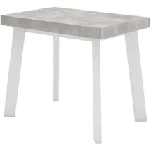 SKRAUT HOME Ausziehtisch 302 x 73 x 90 cm grau/weiß