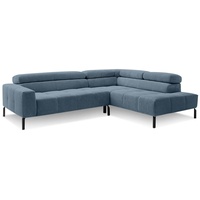 Sormani Ecksofa Pisa Cord Blau, Grün Petrol