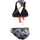 ION Bikini Damen Schwarz/Flowers M