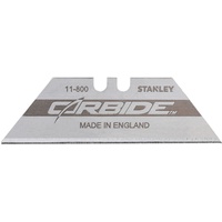 Stanley - FatMax Stanley Carbide Trapezklingen Pro 8-11-800 (langlebige & härter durch Wolframcarbid-beschichtete Hartmetalllegierung, bruchfest und flexibel, 50 Stück im Spender)
