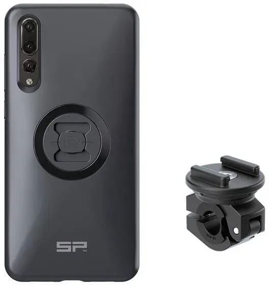 SP Connect Complete pack Moto-bundel gemonteerd op achteruitkijkspiegel - Huawei P20 Pro