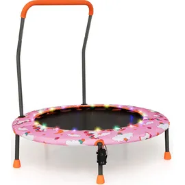 Costway Kindertrampolin 92 cm Rosa