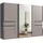 luma-home Schwebetürenschrank 22057 300 x 216 x 65 cm Grau/Sand Grau
