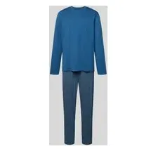 SCHIESSER Pyjama Casual Essentials Blau 56