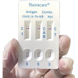 Fluorecare SARS-CoV-2 + Influenza A/B + RSV Antigen Schnelltest, 1 St Test