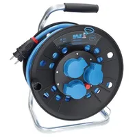KALLE DAS KABEL Kabeltrommel Extreme mit 3 Schukosteckdosen H07BQ-F