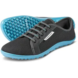 Leguano Aktiv anthrazit Bafußschuhe blaue Sohle- Gr. 45