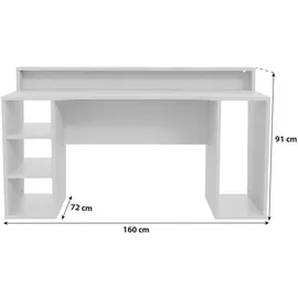 MID.YOU Gamingtisch Weiß