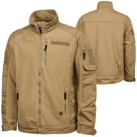 Brandit Textil Ripstop Fleecejacke braun S