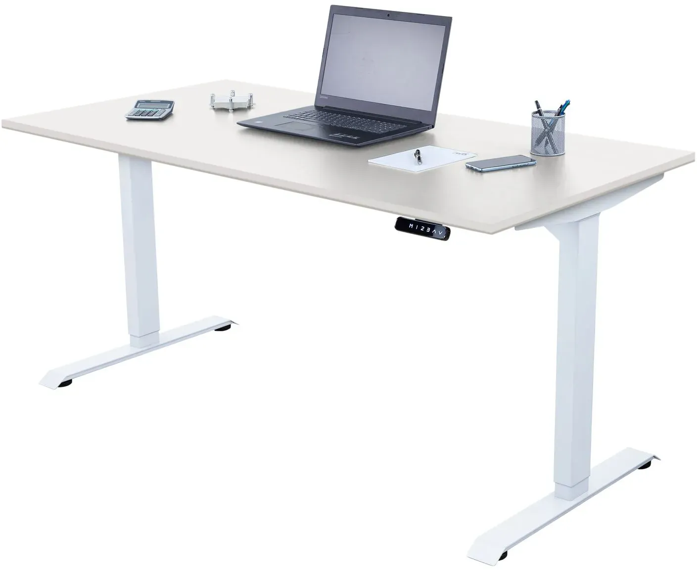 Schreibtisch elektrisch höhenverstellbar, Ergonomische Arbeitstisch, Gestell und Tischplatte