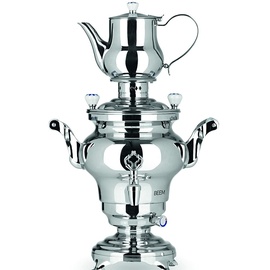 BEEM Odessa Samowar, Edelstahl, 3 liters, Silber