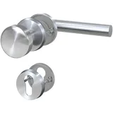 BASI - Rosetten-Garnitur - ZB 3200 - Edelstahl - L-Form Links- Lochung Profilzylinder - 7308-2288