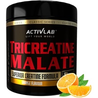 ACTIVLAB Tricreatine Malate | TCM 300g | 50 Portionen | Orange | Kreatin Malat | Kraft und Ausdauer | Pulver | für Bodybuilder und Sportler | 3xLabor getestet | inklusive Messbecher
