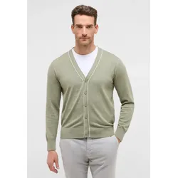 Strickweste ETERNA, Herren, Gr. 2XL, grün (pistazie), 100% cotton, casual, Westen