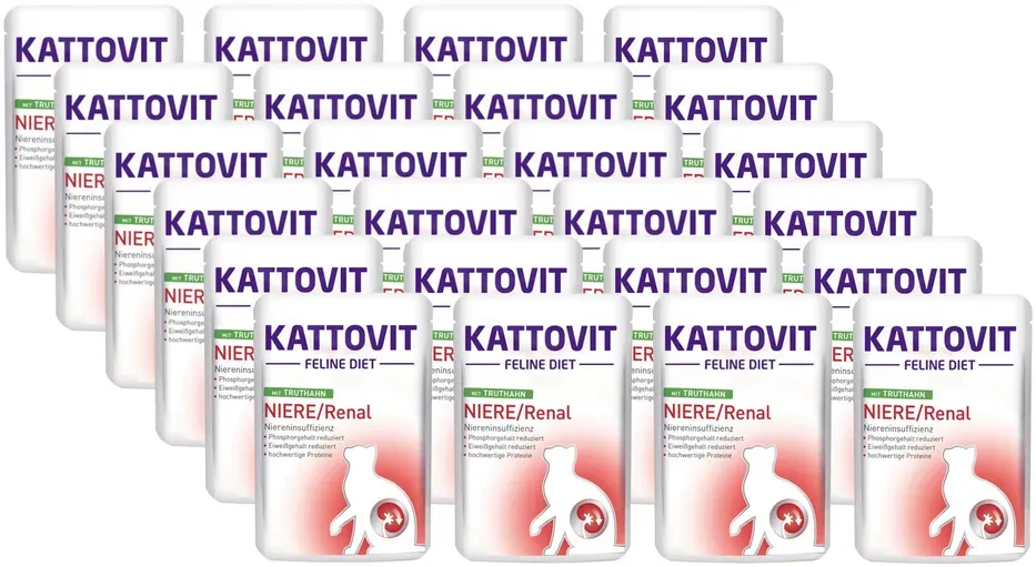 Kattovit Niere/Renal Truthahn 24x85g-Beutel (Rabatt für Stammkunden 3%)