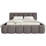 FEDVE Polsterbett, Mokka, 140x200 cm, Schlafzimmer, Betten, Polsterbetten