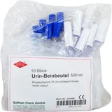 URIN BEINBEUTEL 500 ml Rückl.Sp.m.Abl.schräg 10 St.