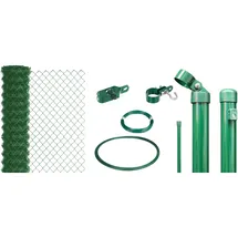 GAH Alberts Maschendrahtzaun Set 15 x 0,8 m grün