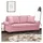 vidaXL 2-Sitzer-Sofa mit Zierkissen Rosa 140 cm Samt