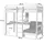 Vipack Hochbett Pino I 90 x 200 cm weiß