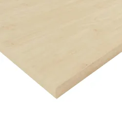 Bisley Tischplatte 140x80 cm in Ahorn, Schreibtischplatte aus Holz, Holzplatte, Spanplatte kratzfest beschichtet mit ABS-Kante für DIY Homeoffice