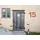 Keilbach Hausnummer Stahl/Rost 24 cm, – 9,