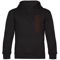 multifanshop Kapuzen Sweatshirt - St. Pauli - Streifen - Druck braun - Hoodie
