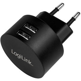 Logilink USB Steckdosenadapter 2x USB-Port für Fast Charging 10.5W (PA0218)
