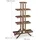 Relaxdays Blumentreppe 142,5 x 83 x 28,5 cm Dunkelbraun